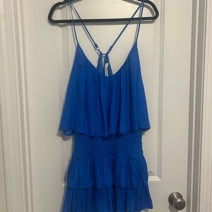 Blue Layered Romper